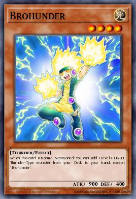 Brohunder Yu-Gi-Oh card