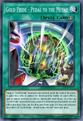 Gold Pride - Pedal to the Metal! Yu-Gi-Oh card