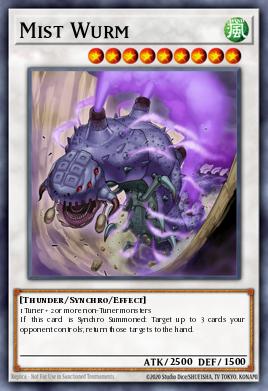 Mist Wurm Yu-Gi-Oh card