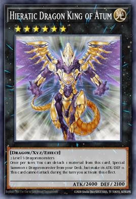 Hieratic Dragon King of Atum Yu-Gi-Oh card