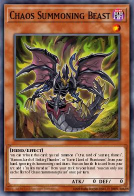 Chaos Summoning Beast Yu-Gi-Oh card
