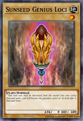 Sunseed Genius Loci Yu-Gi-Oh card
