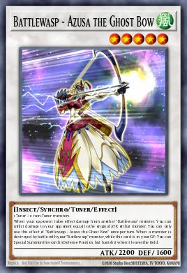 Battlewasp - Azusa the Ghost Bow Yu-Gi-Oh card