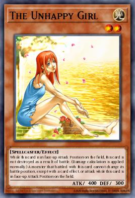 The Unhappy Girl Yu-Gi-Oh card