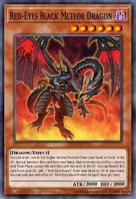 Red-Eyes Black Meteor Dragon Yu-Gi-Oh card