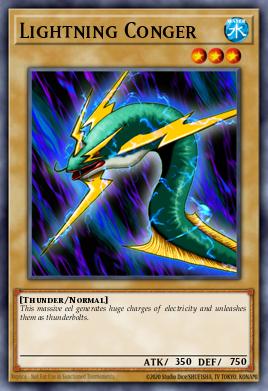 Lightning Conger Yu-Gi-Oh card
