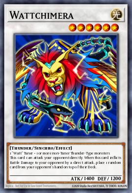 Wattchimera Yu-Gi-Oh card
