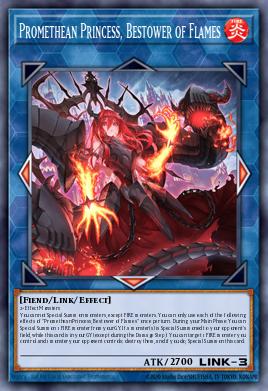 Promethean Princess, Bestower of Flames Yu-Gi-Oh card