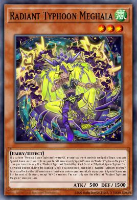 Radiant Typhoon Meghala Yu-Gi-Oh card