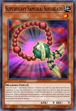 Superheavy Samurai Soulbeads Yu-Gi-Oh card
