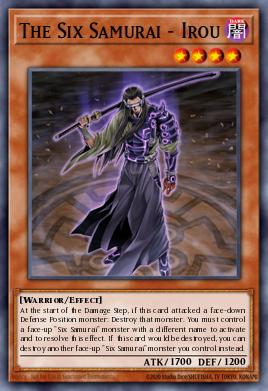 The Six Samurai - Irou Yu-Gi-Oh card