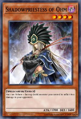 Shadowpriestess of Ohm Yu-Gi-Oh card