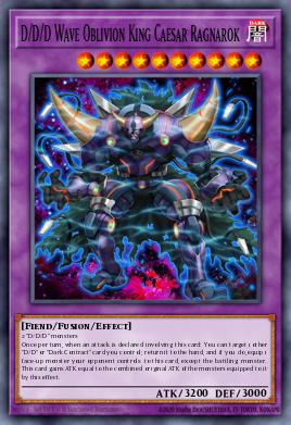 D/D/D Wave Oblivion King Caesar Ragnarok Yu-Gi-Oh card