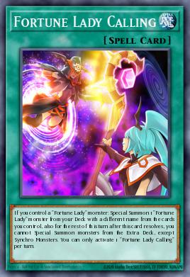 Fortune Lady Calling Yu-Gi-Oh card