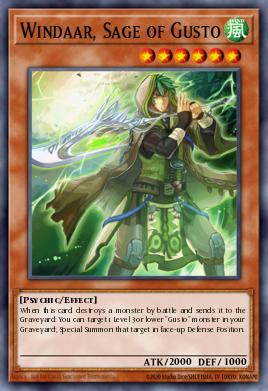 Windaar, Sage of Gusto Yu-Gi-Oh card