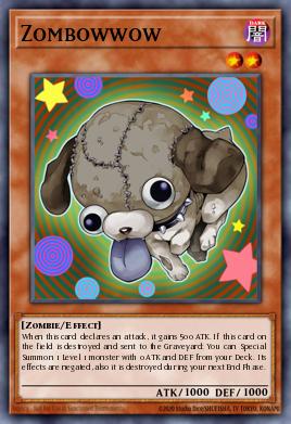 Zombowwow Yu-Gi-Oh card
