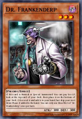 Dr. Frankenderp Yu-Gi-Oh card