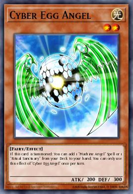 Cyber Egg Angel Yu-Gi-Oh card