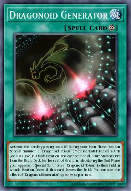 Dragonoid Generator Yu-Gi-Oh card