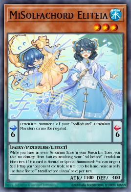 MiSolfachord Eliteia Yu-Gi-Oh card