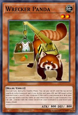 Wrecker Panda Yu-Gi-Oh card
