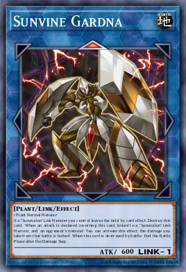 Sunvine Gardna Yu-Gi-Oh card