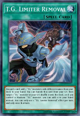 T.G. Limiter Removal Yu-Gi-Oh card