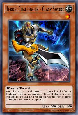 Heroic Challenger - Clasp Sword Yu-Gi-Oh card
