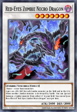 Red-Eyes Zombie Necro Dragon Yu-Gi-Oh card