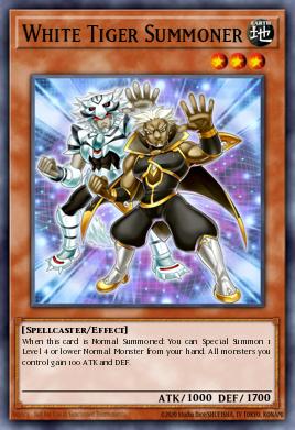 White Tiger Summoner Yu-Gi-Oh card