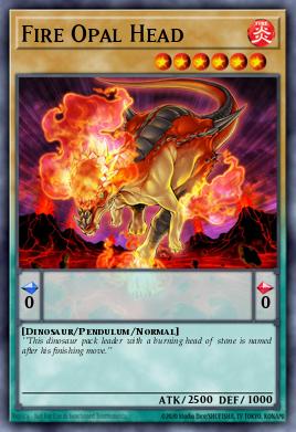 Fire Opal Head Yu-Gi-Oh card