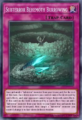 Subterror Behemoth Burrowing Yu-Gi-Oh card