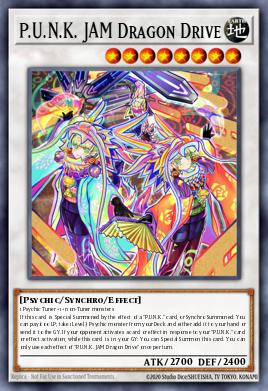 P.U.N.K. JAM Dragon Drive Yu-Gi-Oh card