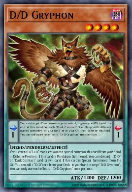 D/D Gryphon Yu-Gi-Oh card