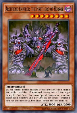 Archfiend Emperor, the First Lord of Horror Yu-Gi-Oh card