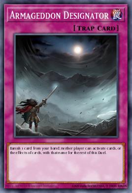 Armageddon Designator Yu-Gi-Oh card