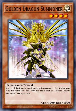 Golden Dragon Summoner Yu-Gi-Oh card