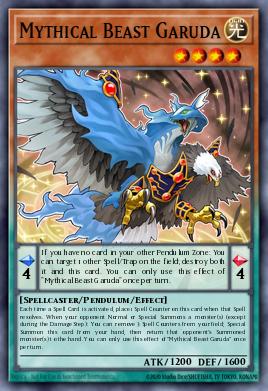 Mythical Beast Garuda Yu-Gi-Oh card