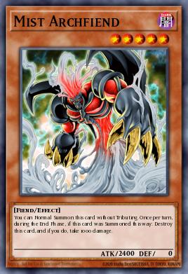 Mist Archfiend Yu-Gi-Oh card