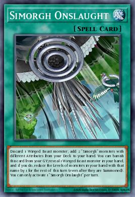 Simorgh Onslaught Yu-Gi-Oh card