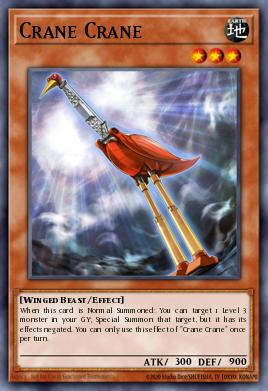 Crane Crane Yu-Gi-Oh card