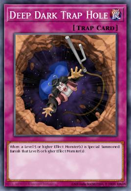 Deep Dark Trap Hole Yu-Gi-Oh card