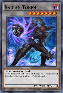 Radian Token Yu-Gi-Oh card