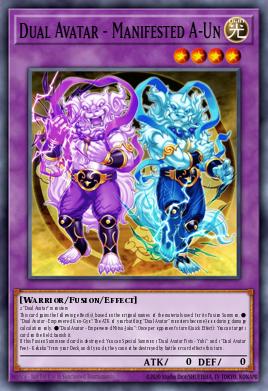 Dual Avatar - Manifested A-Un Yu-Gi-Oh card