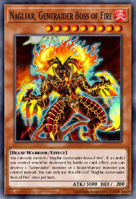 Naglfar, Generaider Boss of Fire Yu-Gi-Oh card