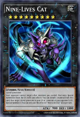 Nine-Lives Cat Yu-Gi-Oh card