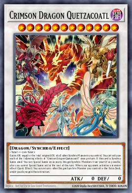 Crimson Dragon Quetzalcoatl Yu-Gi-Oh card