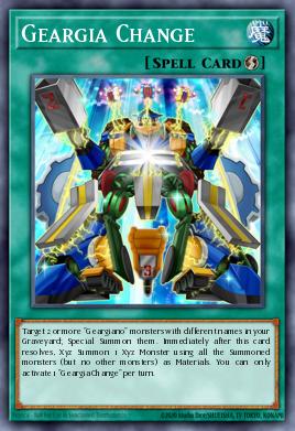Geargia Change Yu-Gi-Oh card