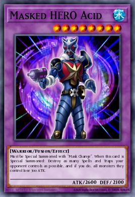 Masked HERO Acid Yu-Gi-Oh card
