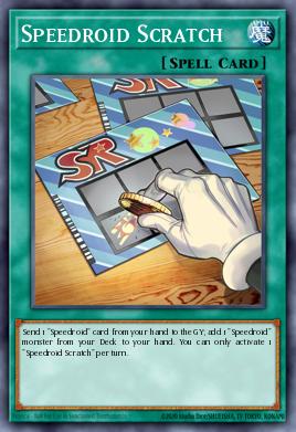 Speedroid Scratch Yu-Gi-Oh card